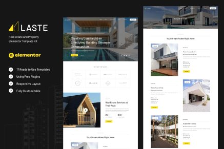 Laste- Real Estate and Property Elementor Template Kit