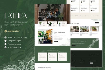 Lathea- Houseplants and Indoor Garden Elementor Template Kit