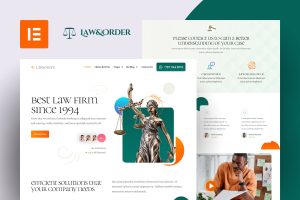 Law & Order – Law Firm & Lawyers Elementor Template Kit