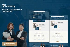 Lawberg – Lawyer & Legal Firm Elementor Template Kit