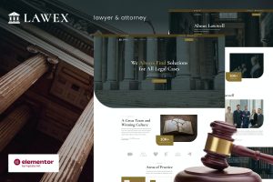Lawex – Lawyer & Attorney Elementor Template Kit