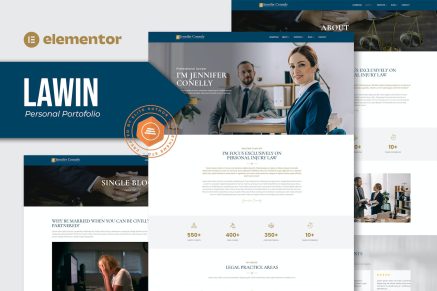 Lawin- Lawyer and Attorney Personal Elementor Template Kits