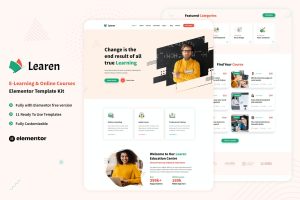 Learen – E-Learning & Online Courses Elementor Template Kit