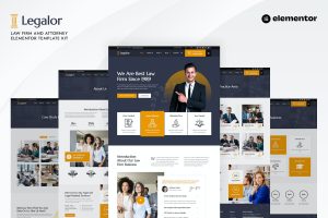 Legalor – Law Firm & Attorney Elementor Template Kit