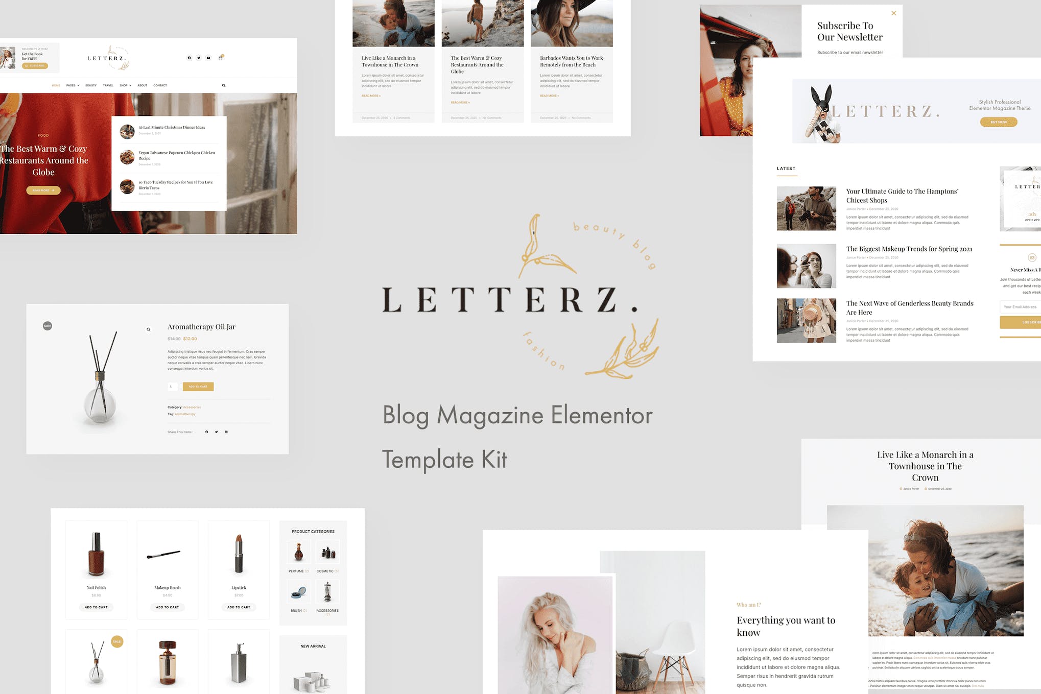 Letterz- Blog Magazine Elementor Template Kit