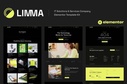 Limma- IT Solutions and Services Company Elementor Template Kit