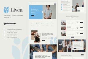 Livea – Life Coach & Speaker Elementor Template Kit