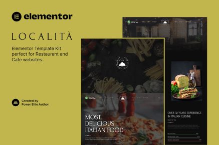 Località- Italian Restaurant and Cafe Elementor Template Kit