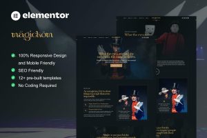Magickom – Magician Elementor Template Kit