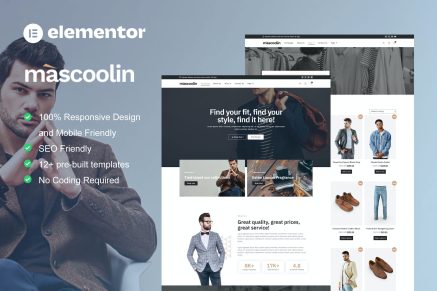 Mascoolin- Fashion Store Elementor Template Kit