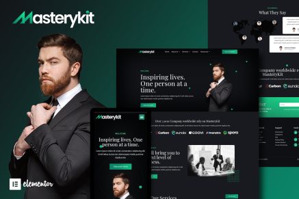 MasteryKit- Business Coach Elementor Template Kit