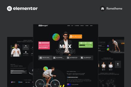 MAX- Content Creator Elementor Pro Full Site Template Kit