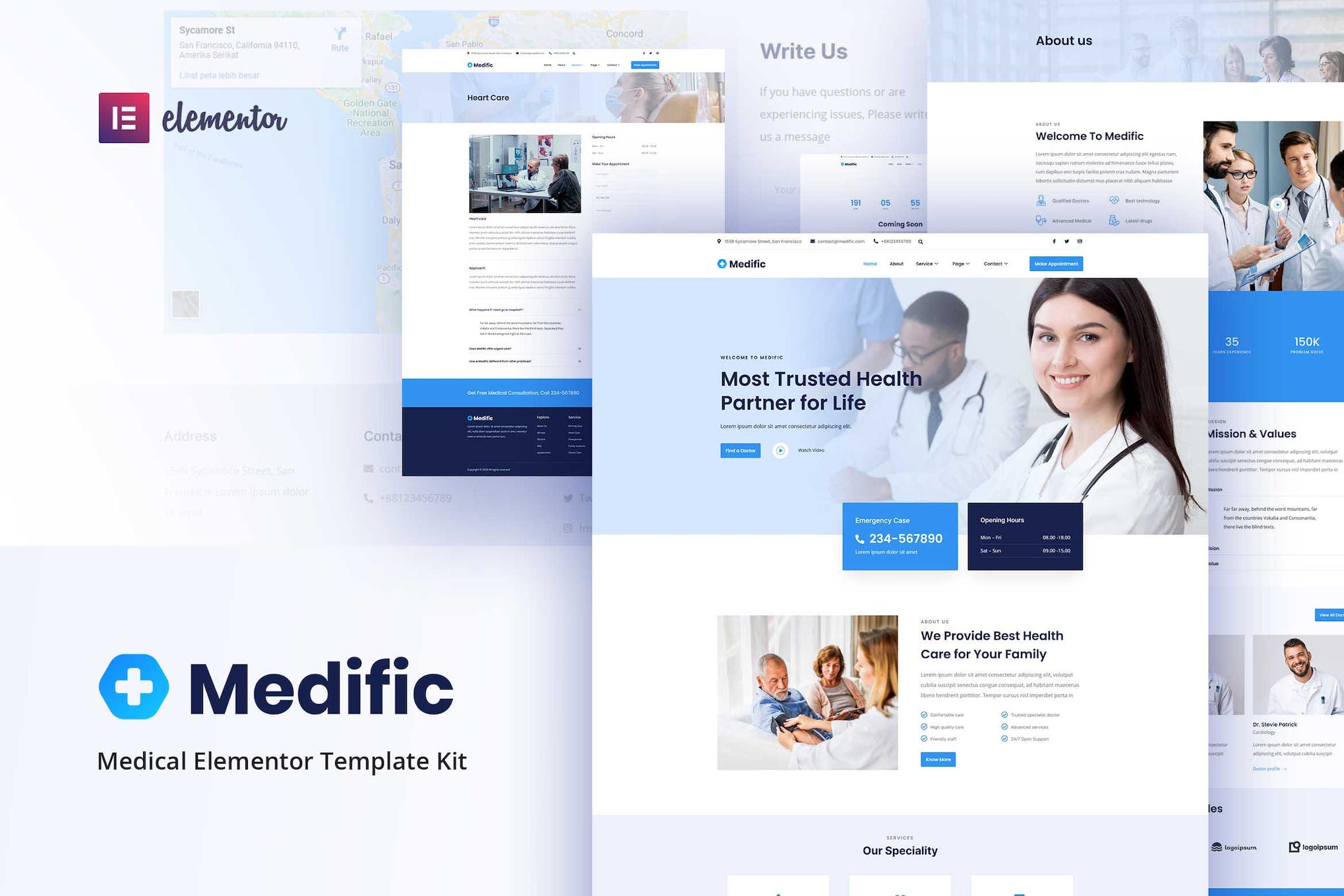 Medific- Medical Elementor Template Kit