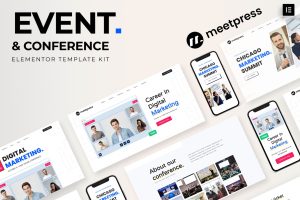 Meetpress – Event & Conference Elementor Template Kit