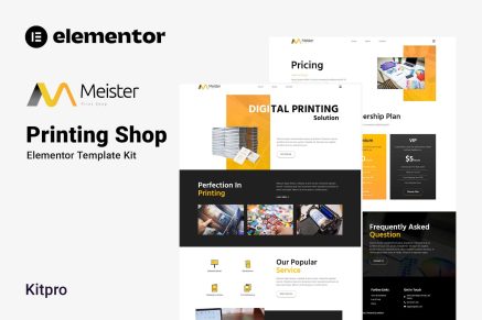 Meister- Printing Shop Elementor Template Kit