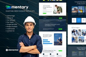 Mentary – Solar Panel & Renewable Energy Template Kits