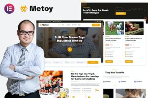 MeToy – Toys Craft Industry Elementor Template Kit