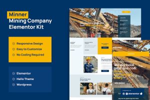 Minner – Construction & Building Elementor Template Kit
