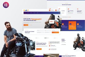 Modif – Custom Motorcycle Supermotard Elementor Template Kit