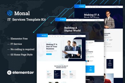 Monal- IT Service Elementor Template Kit