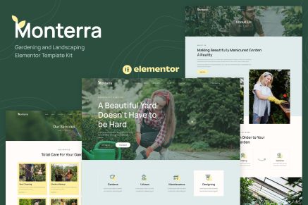 Monterra- Gardening and Landscaping Elementor Template Kit