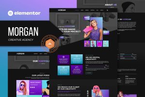 Morgan – Creative Agency & Portfolio Elementor Template Kit