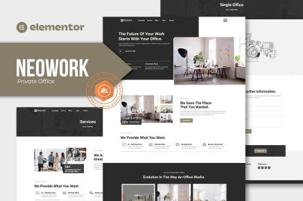 Neowork- Private Office Elementor Template Kit