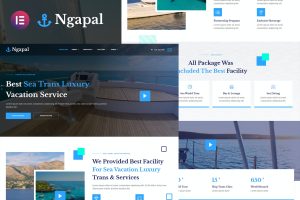 Ngapal – Sea Luxury Yatch Vacation Services Elementor Template Kit