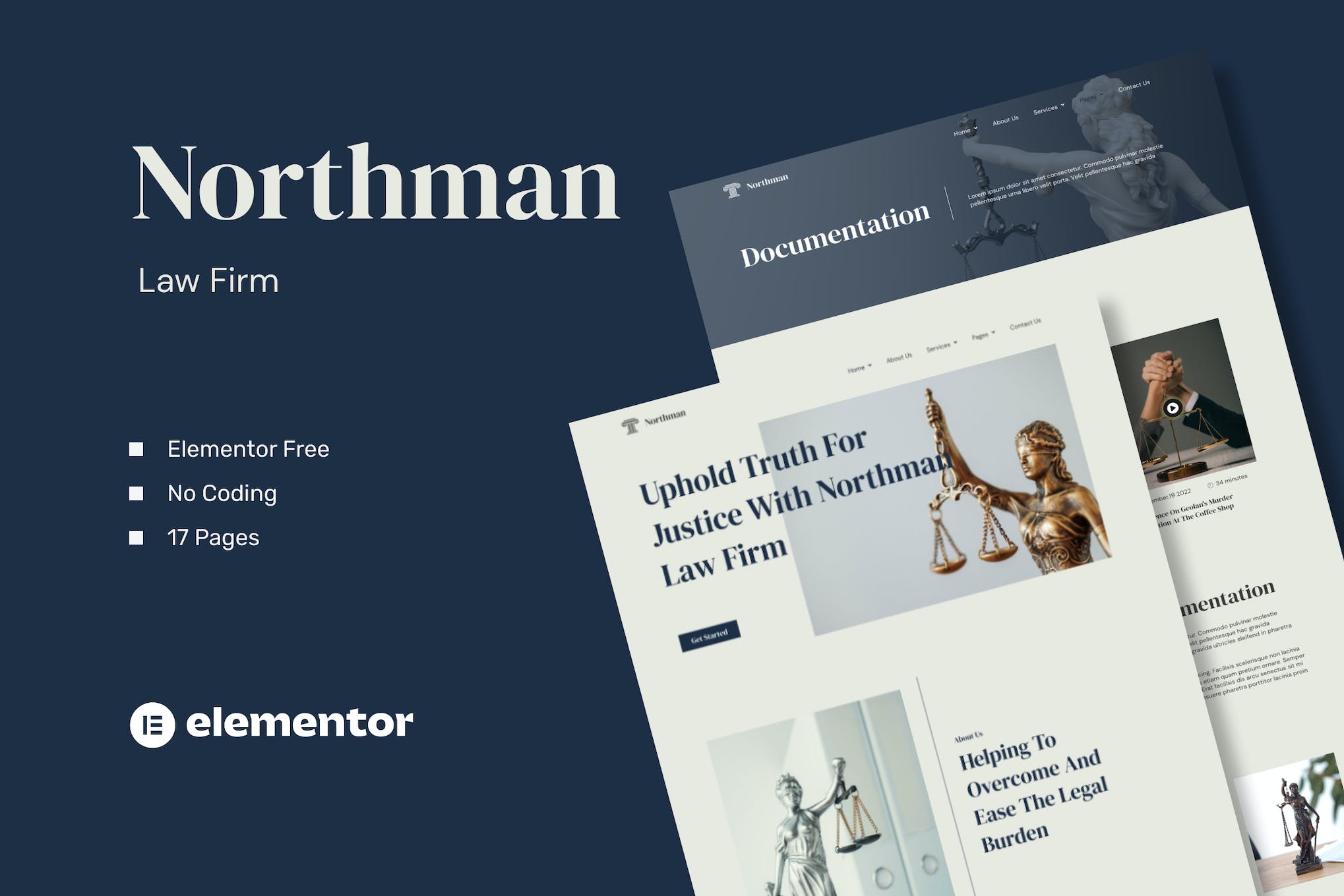 Northman- Law Firm Elementor Template Kit
