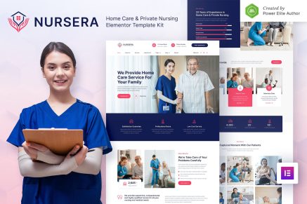 Nursera- Home Care and Private Nursing Services Elementor Template Kit