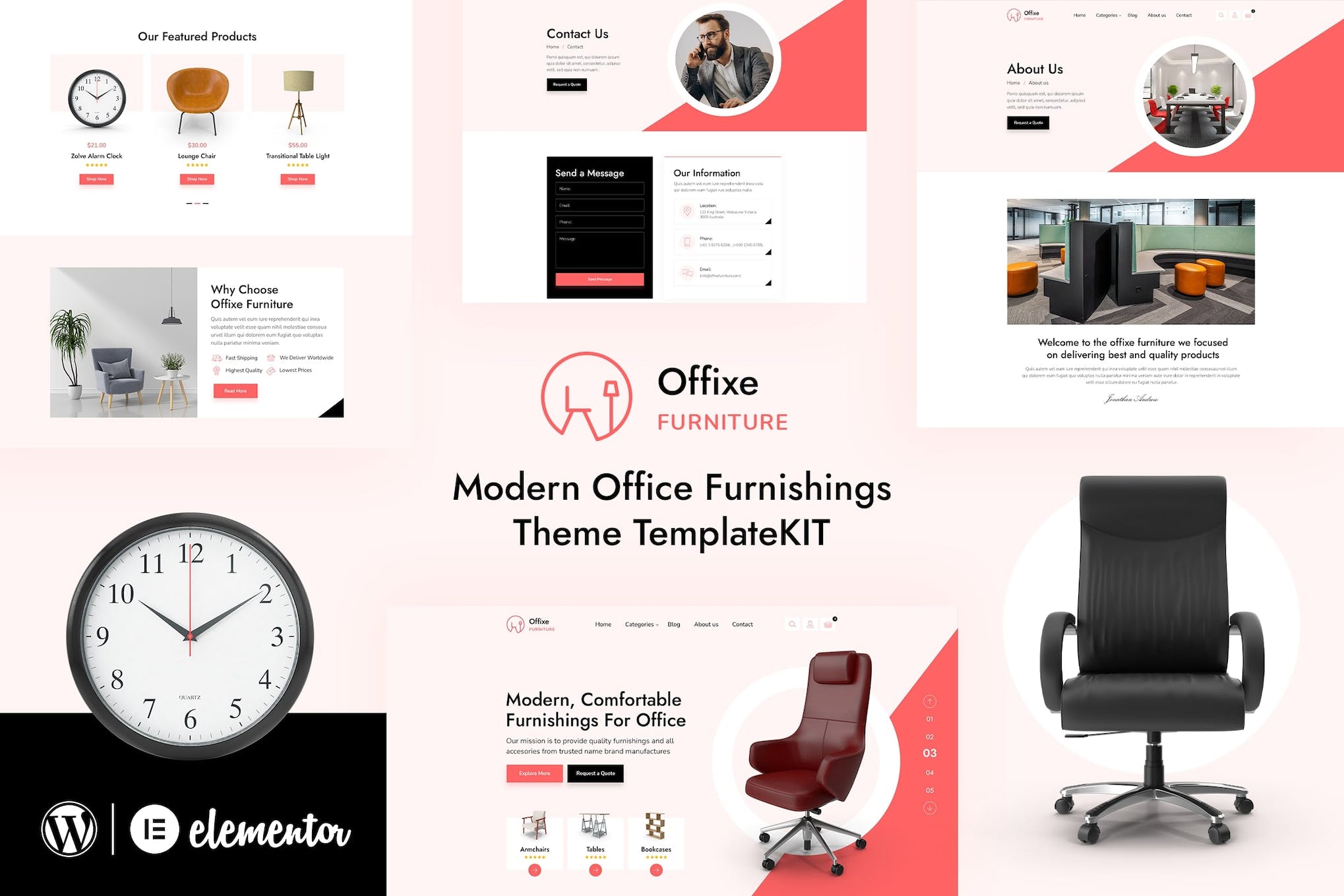 Offixe- Furniture Elementor Template Kit
