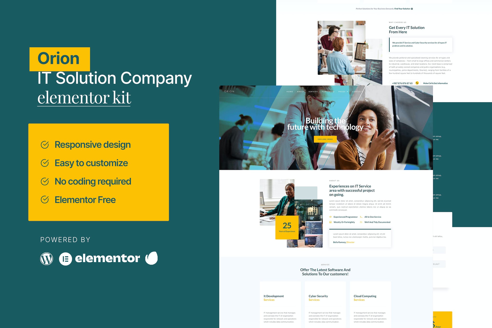 Orion- IT Solution and Service Elementor Template Kit