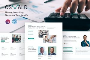 Osvald – Finance Consulting Elementor Pro Template Kit