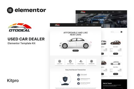 Otodeal- Used Car Dealer Elementor Template Kit