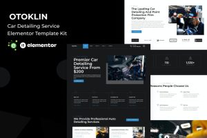 Otoklin – Car Detailing Service Elementor Template Kit