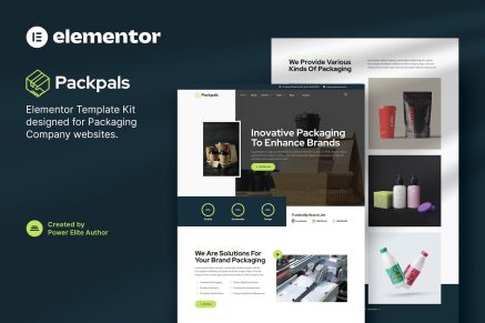 Packpals- Packaging Company Elementor Template Kit