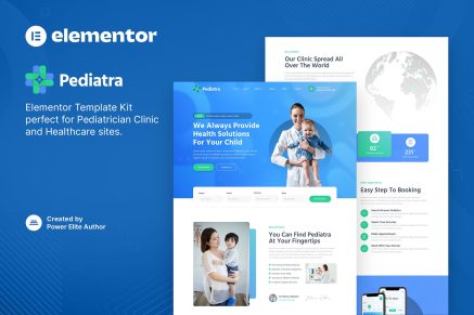 Pediatra- Pediatrician Clinic and Healthcare Elementor Template Kit