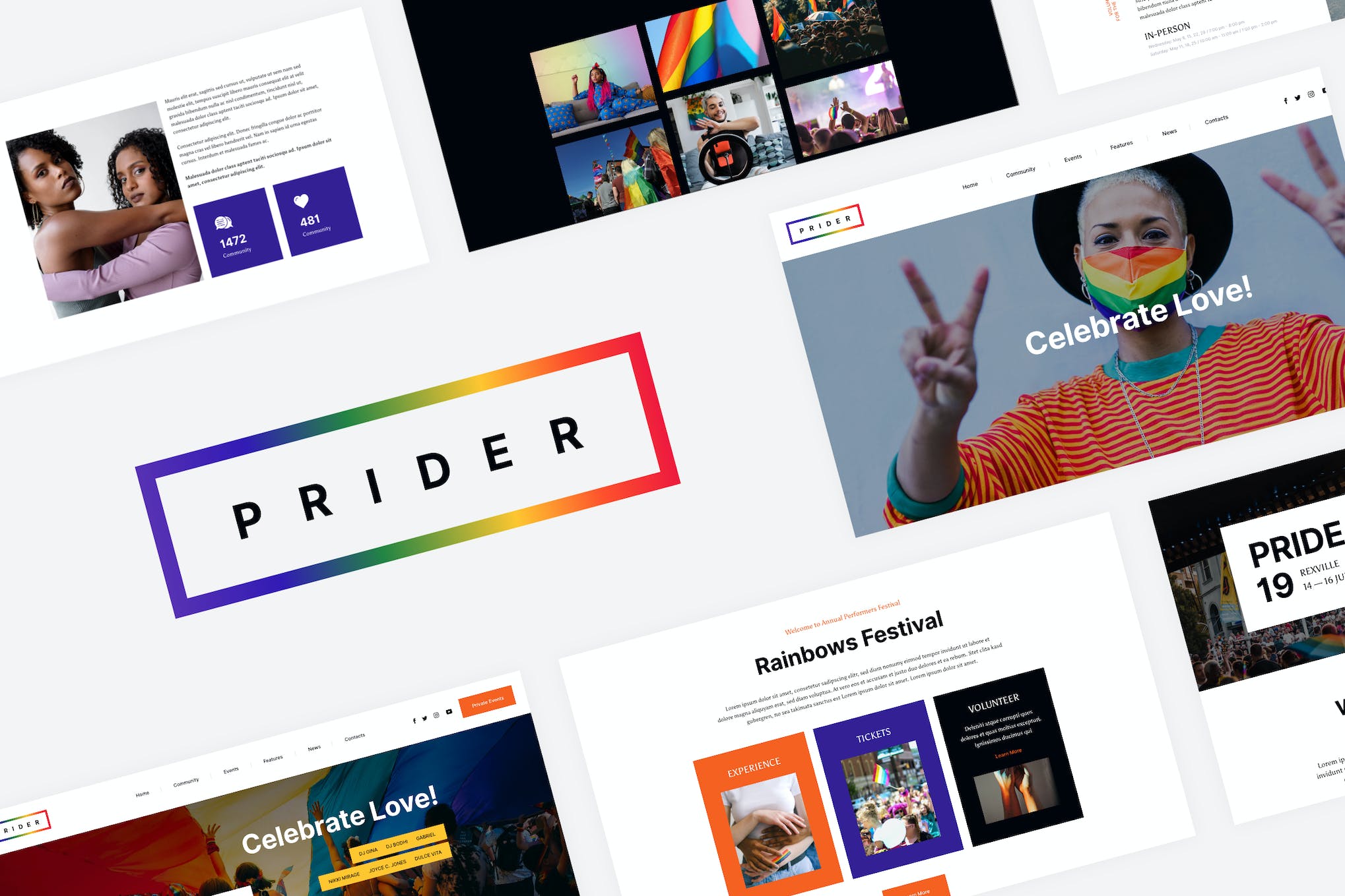 Prider- LGBTQ and Gay Rights Festival Template Kit