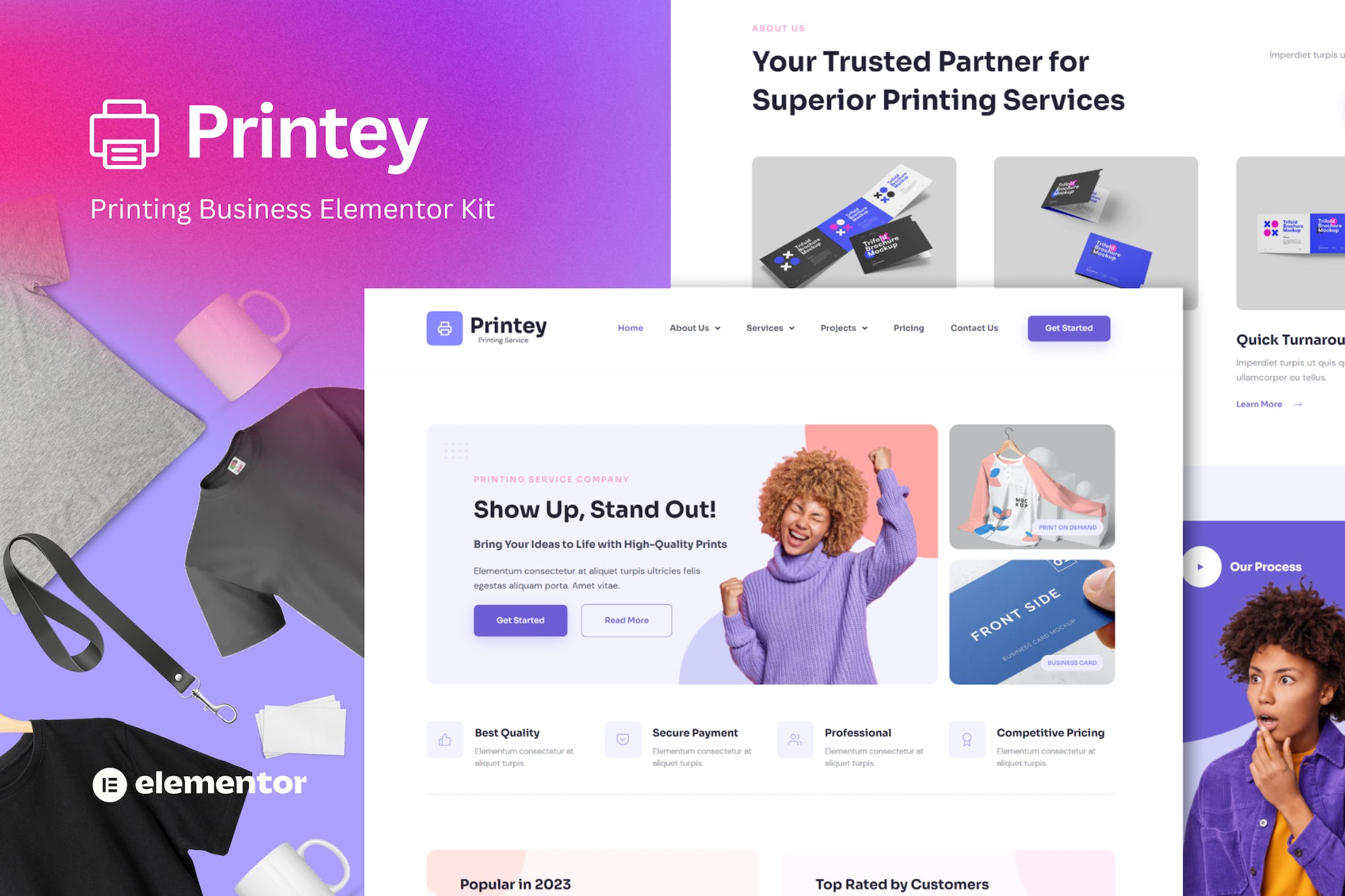 Printey- Printing Business Elementor Template Kit