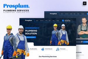 Prosplum – Plumbing Services Elementor Template Kit
