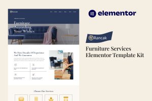 Rancak – Furniture Services Elementor Template Kit
