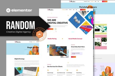 Random- Creative Digital Agency Elementor Template Kit