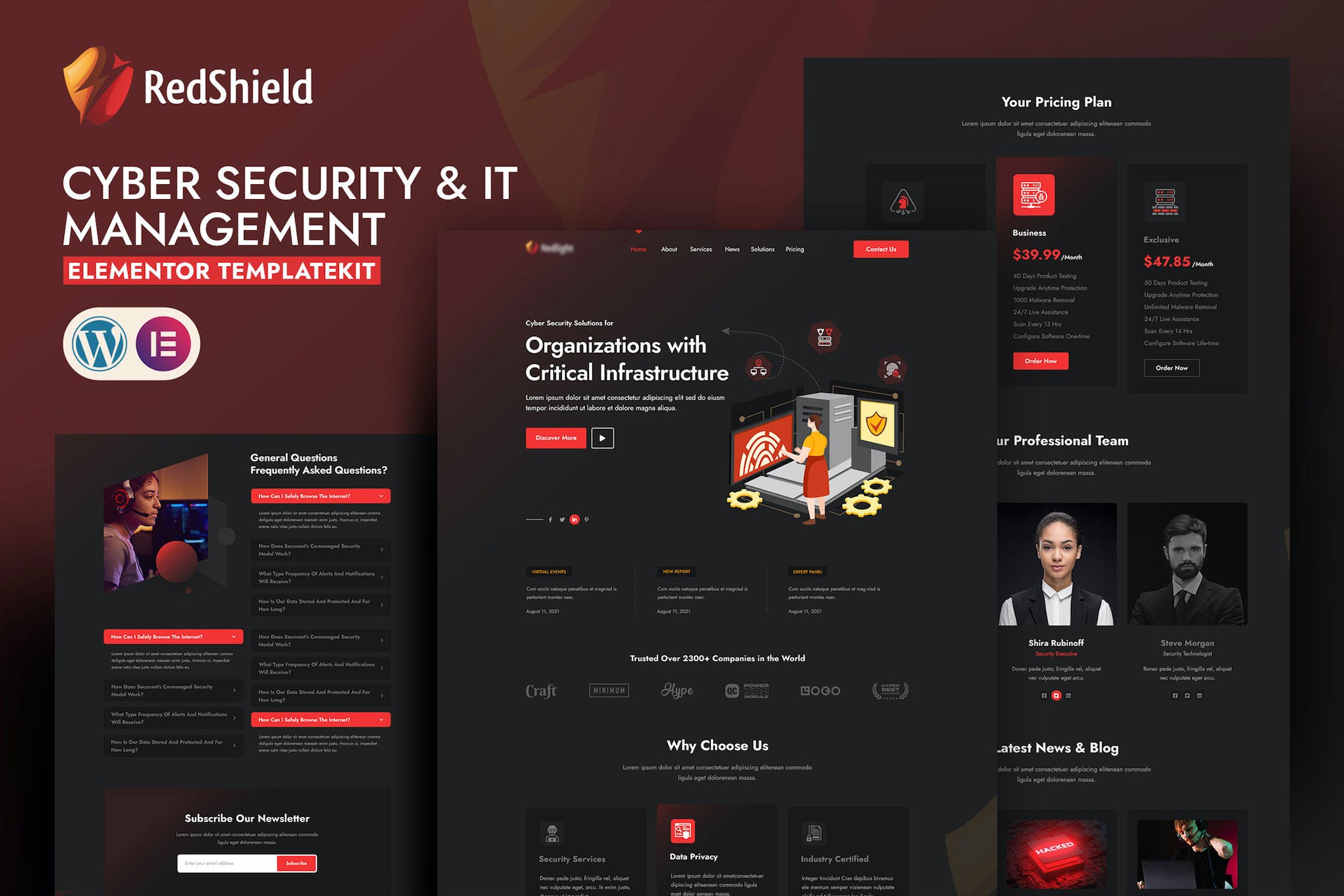RedShield Cyber Security and IT Management Template Kit