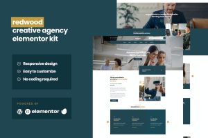 Redwood – Creative Agency Business Elementor Pro Template Kit