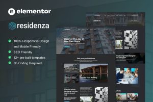 Residenza – Real Estate & Property Elementor Template Kit