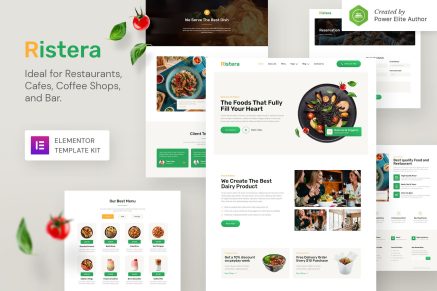 Ristera- Restaurant and Cafe Elementor Template Kit