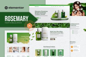 Rosemary – Health & Beauty Brand Elementor Template Kit