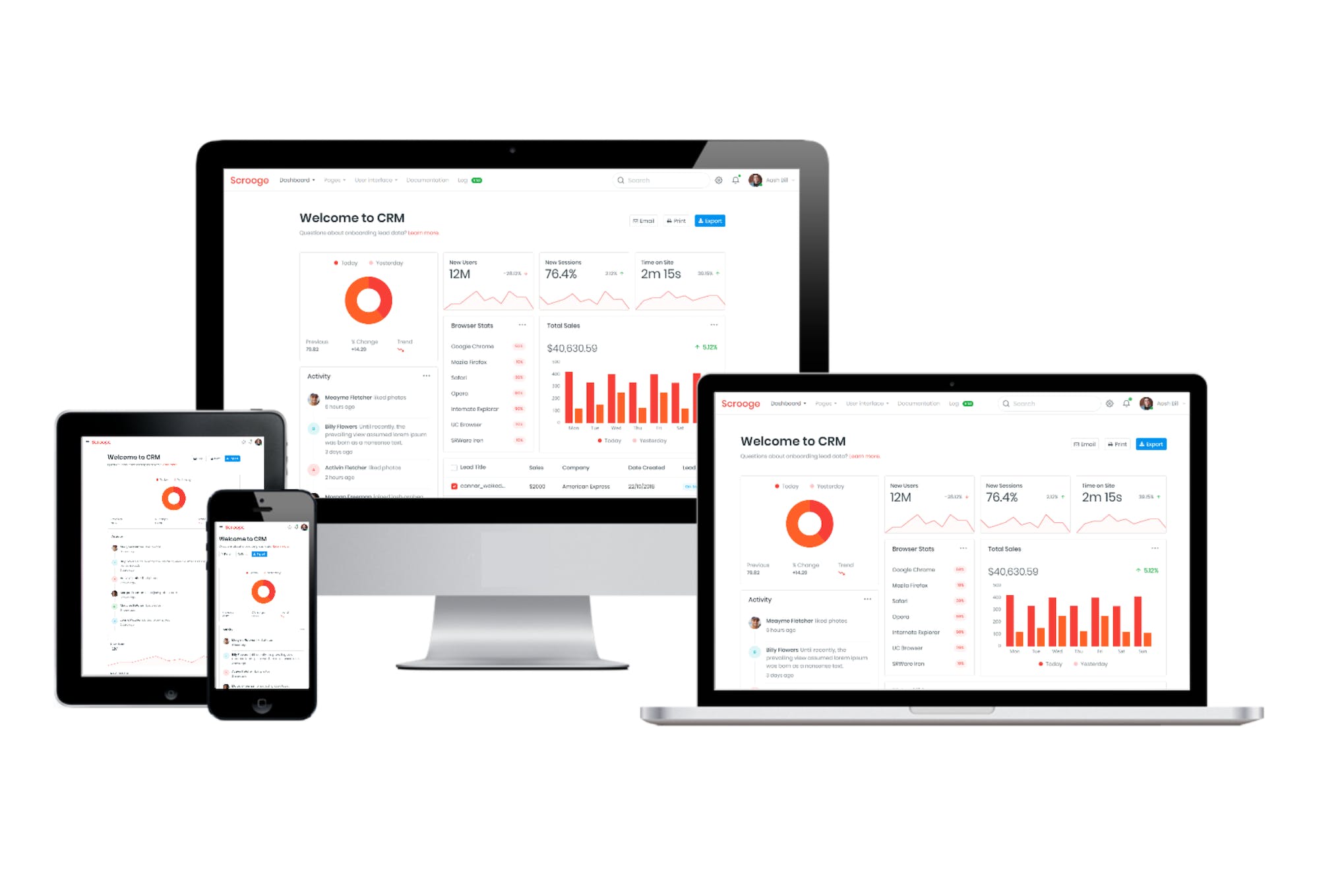Scrooge- Responsive Admin Dashboard Template