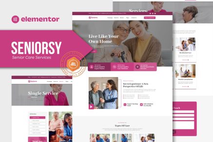 Seniorsy- Senior Care Services Elementor Template Kit