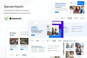 Seventech – IT Solutions and Tech Company Digital Elementor Template Kit